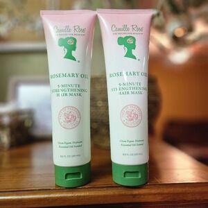 2PK Camille Rose 5-Minute Strengthening Hair Mask ~ Rosemary Oil ~ 8.5 FL OZ EA